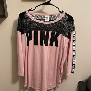 VS PINK mesh long sleeve shirt